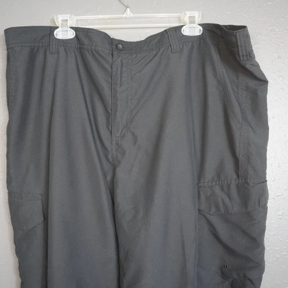 Magellan Outdoor Mens Khaki And Black Bundle (2) Fishing Cargo Shorts Size 42